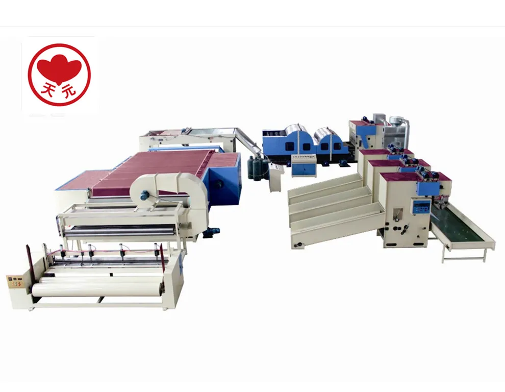 WJM-1/2/3 Series thermal bonded wadding polyester production line