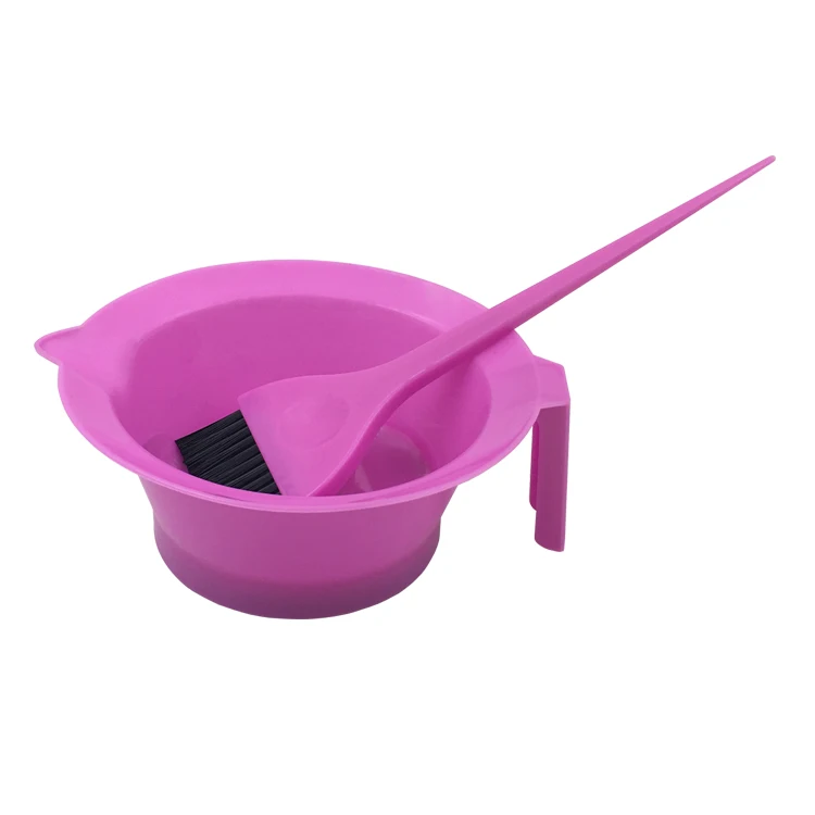 A Clearance Sale Hot Pink Salon Dyeing Hair Coloring Brush and Bowl