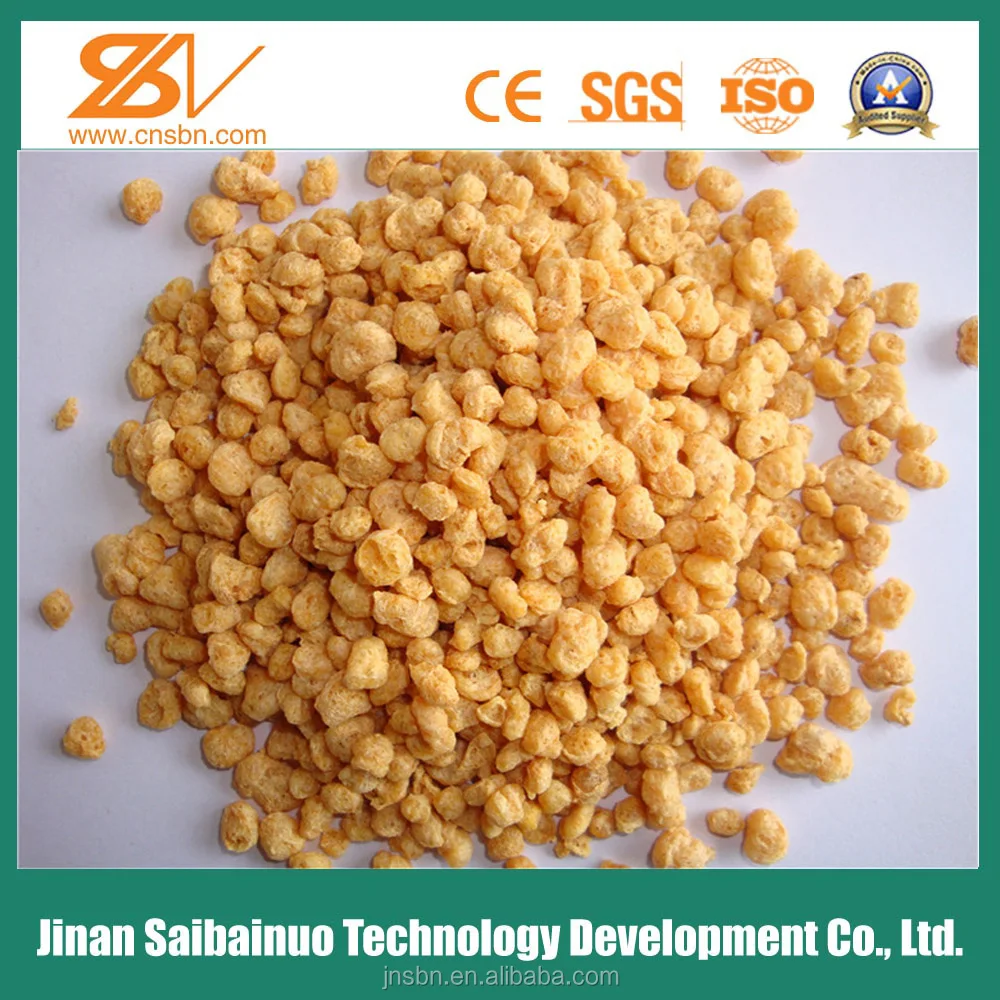 Soya beans protein mince chunks nuggets extrusion processing line