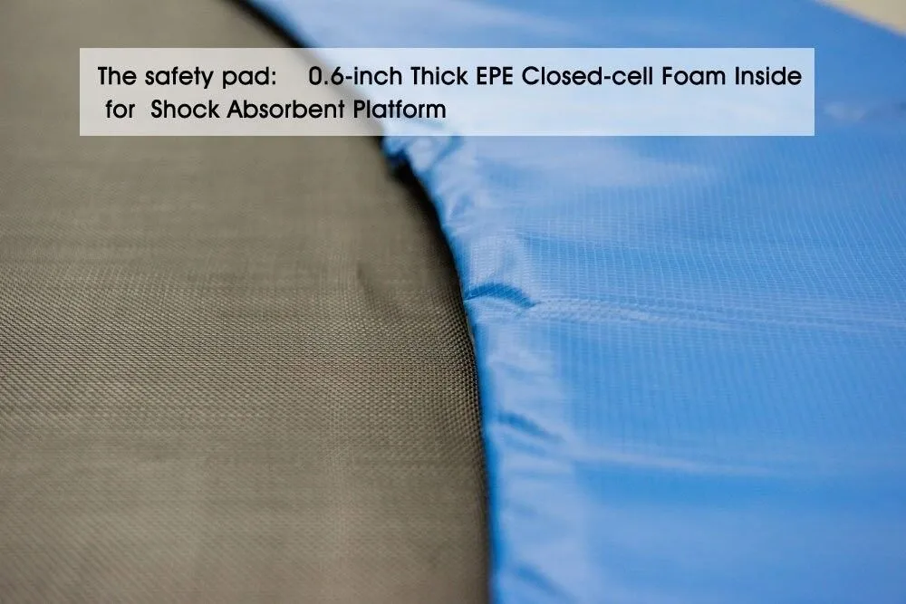 Top quality round 10ft Gymnastic outdoor Trampoline with safety Enclosure