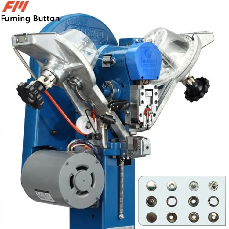 Snap button attaching machine automatic button making machine