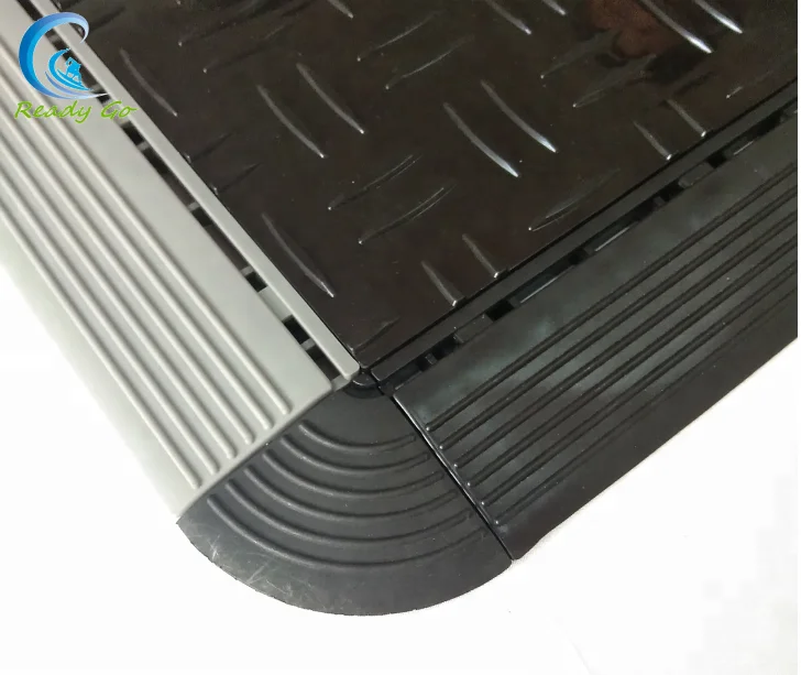 PVC  Interlocking Plastic Garage Floor Tiles Outside DIY Flooring  rubber garage floor mat  for sale