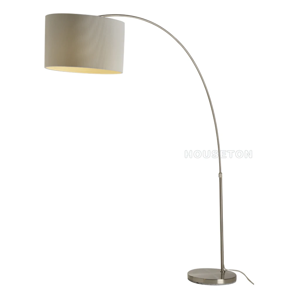 Hot sale hotel metal base in the living room led design standing  arc floor  lamp