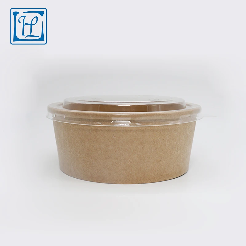 
Chinese manufacturer direct sale disposable round kraft paper bowl 