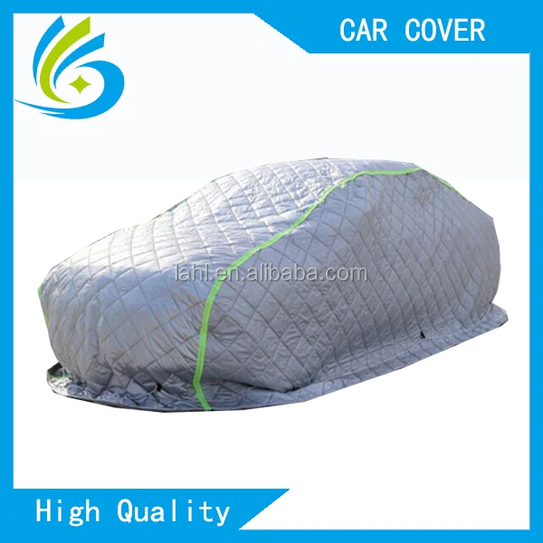 Linan manufacturer inflatable car hail cover with foam against hail or snow