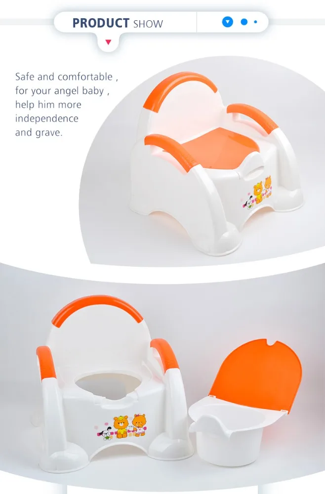 Высококачественное съемное детское сиденье для унитаза, пластиковый портативный детский дорожный горшок для продажи