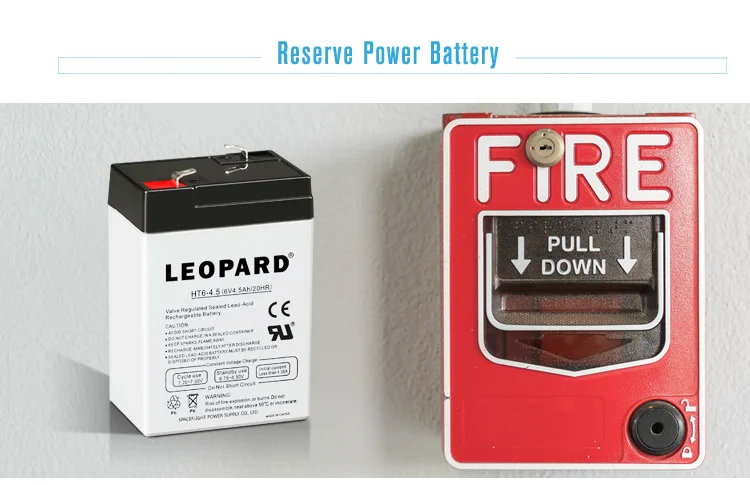 LEOPARD UPS EPS high quality 6v 4.5ah lead acid battery for Power backup