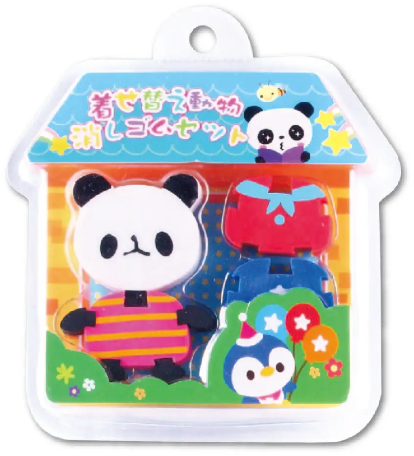 Cute Cartoon Animal Shape Mini Eraser Pencil Eraser For Kids As School Prize