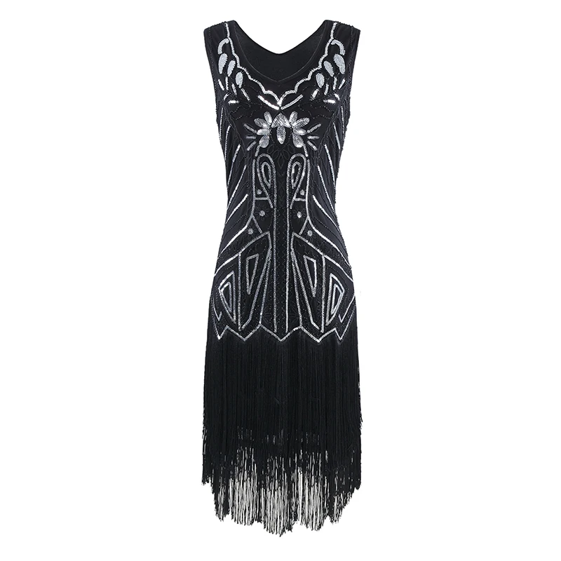 Vintage great gatsby 1920s  sequin beaded dress for women cocktail dress