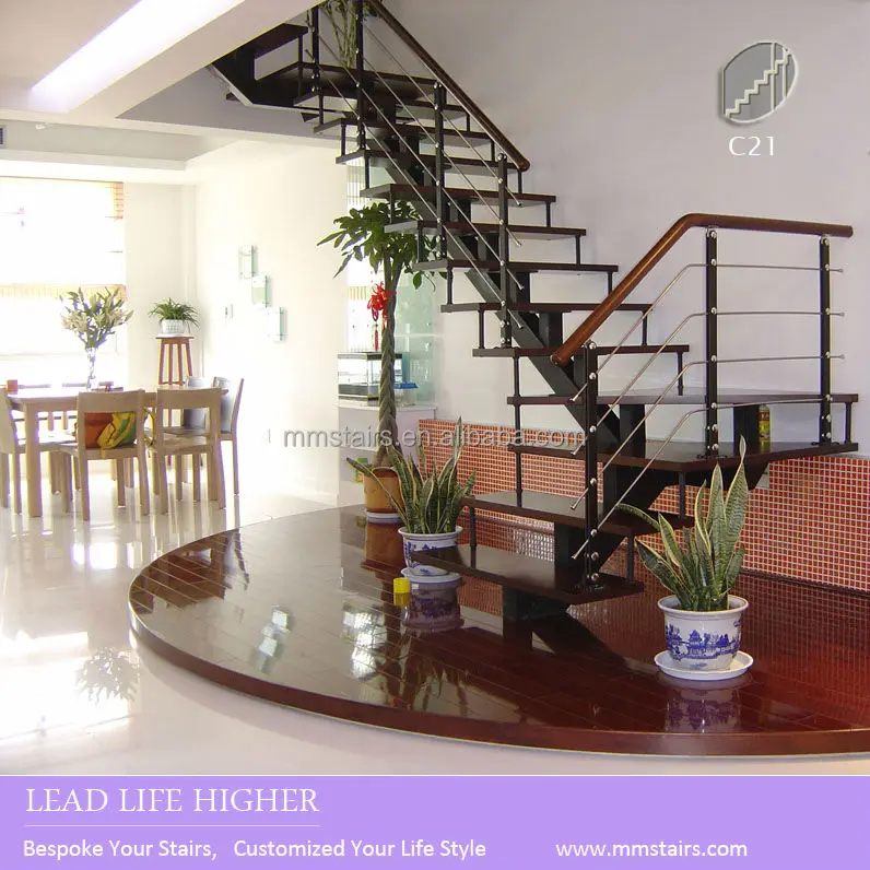 
Low Cost Indoor Mono Stringer Staircase Design 