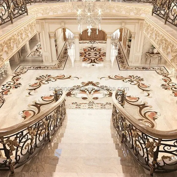 Дизайн медальона для пола в отеле и вилле