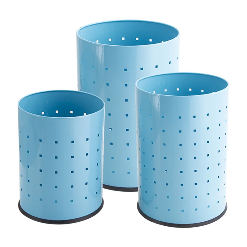 5L,9L,18L Stainless Steel Stainless Steel Office Waste Bin Household Round Storage Bin Steel Metal Laundry Basket Gabage Bin