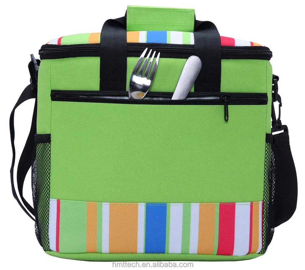 Hot Promotional Fashion 24-can Large Capacity Lunch Soft Tote  Liner Insulated Cooler Insulated Lunch  Picnic Bag