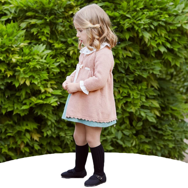 
Factory OEM Cotton Knitted Girls baby claccis Cardigan 