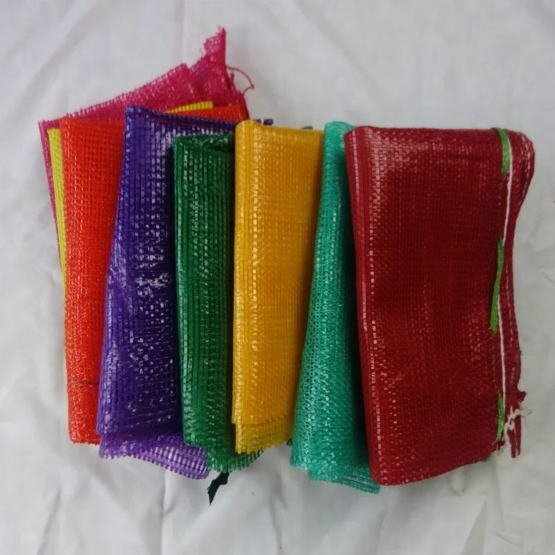 100% Polypropylene Tubular Vegetable Net Sack Mesh Potato Bag 10kg 25kg 50kg Orange Mesh Bags