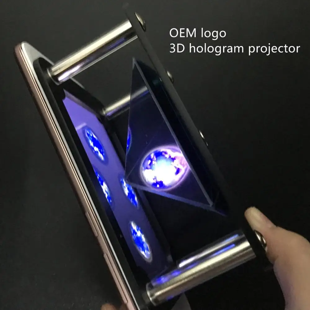 DIY holographic display 3d holographic projector stand hologram pyramid box