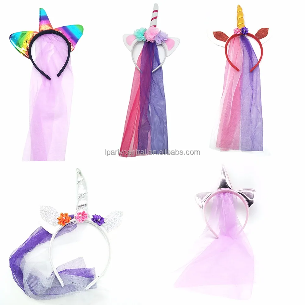 2018 New Design Little Pony Unicorn Headband For Kids Girl LP3194