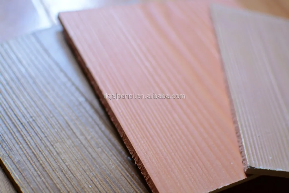 
RIGEL calcium silicate imitation wood-grain Fireproof decoration panel for prefab houses 