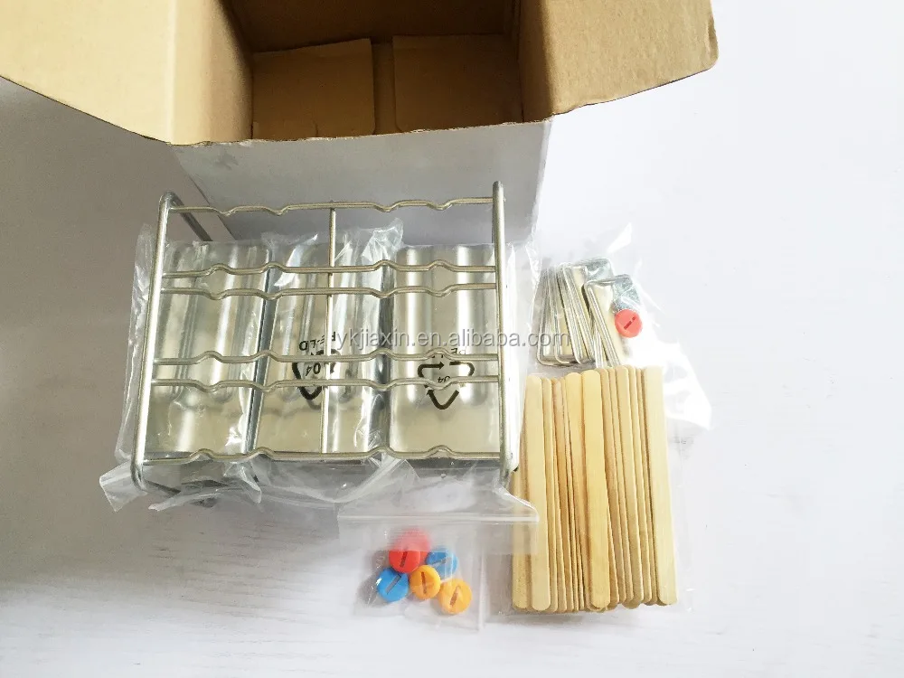 Stainless Steel Popsicle Molds Ice Pop Maker 6 Pieces