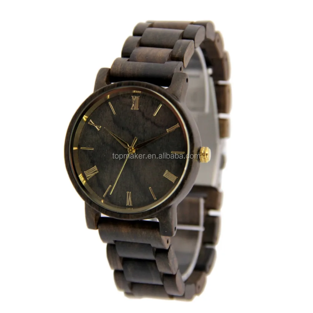 Mens Wooden Watch Natural Wood Face Watch Customize Logo Best Gift