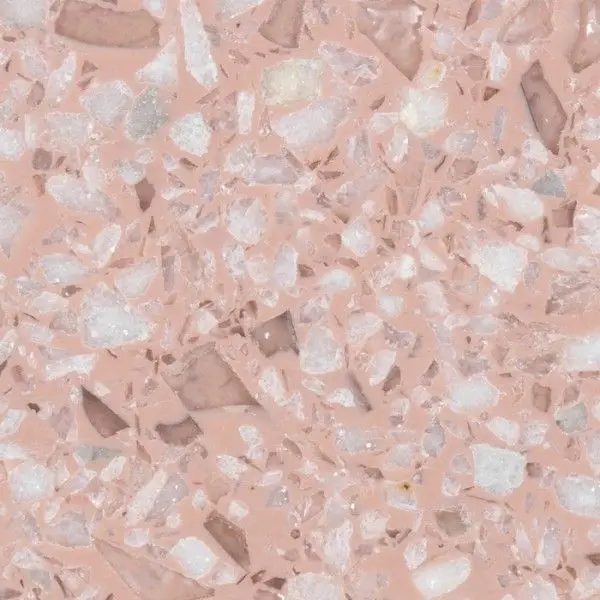 Artifical Terrazzo pink slabs cheap terrazzo tile