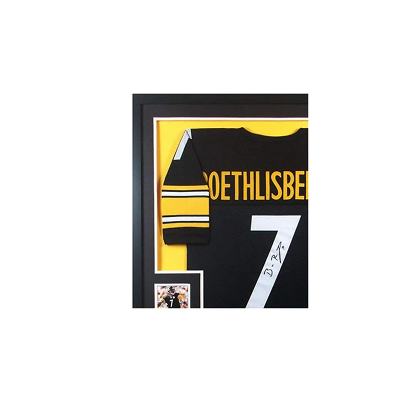 New Design Large Jersey Display Case 3D Shadow Box Frame Solid Wood Black Custom Photo Frame