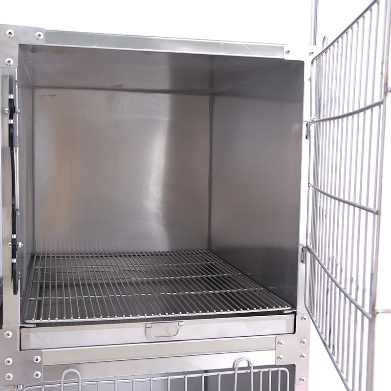 Wholesaler Pet Products Carriers Veterinary Equipment Stainless Steel pet cat cage