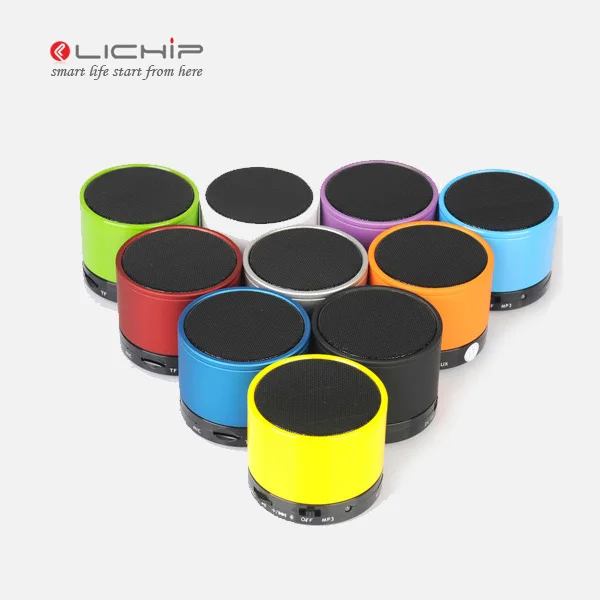 LICHIP L-S10 Руководство Круглый micro небольшой ци портативный беспроводной части music динамик коробка