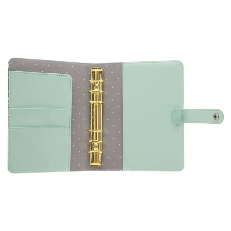 promotional leatherette journal agenda set weekly planner with snap closure