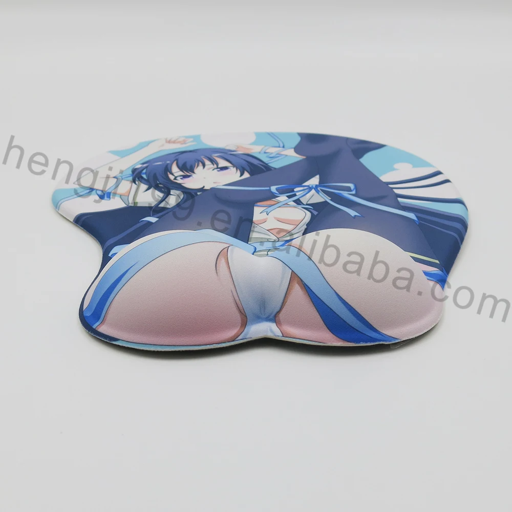 Cartoon Open Hot Sexy Girl Full Photo Silicone 3D Big Ass Hip Wrist Rest Mouse pad