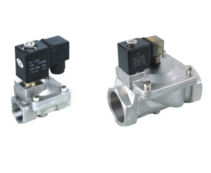 Pneumatic solenoid valve water level control valve SPU225-08A DC12C stainless steel electromagnetic valve for water air oil gas