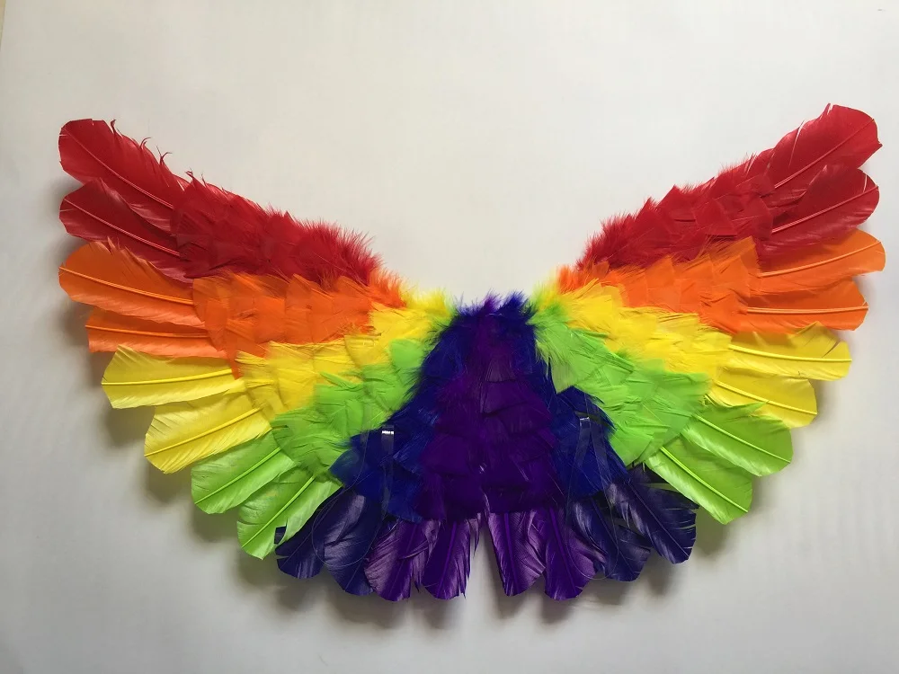 Оптовая Продажа Летающий декором из черных перьев «Крылья Ангела» для Хэллоуина
