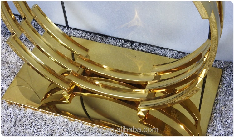 Узкие маленькие милые нержавеющая сталь стол с ногами в форме улитки