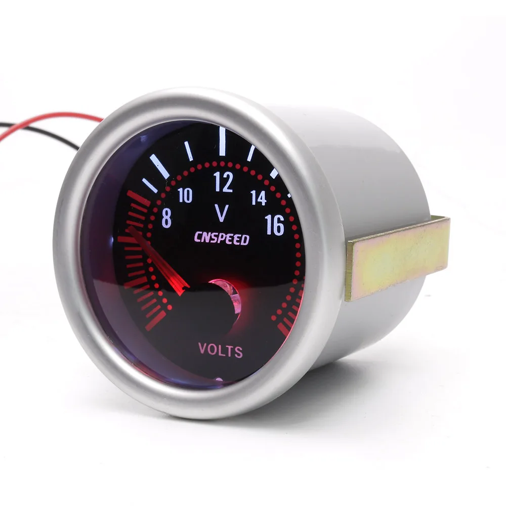 Smoke Lens Universal 2" 52mm Voltage Gauge LED Car Auto 8-16V Voltmeter Volt Meter
