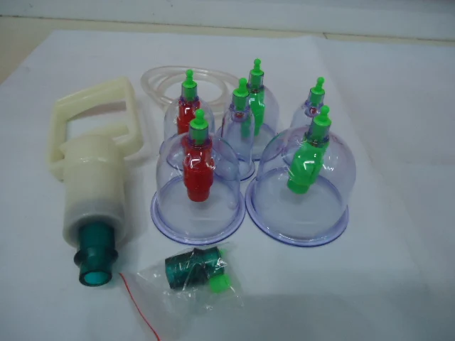 6 Cups High Quality Vacuum Cupping Apparatus Cupping Device Pull Out a Vacuum Apparatus