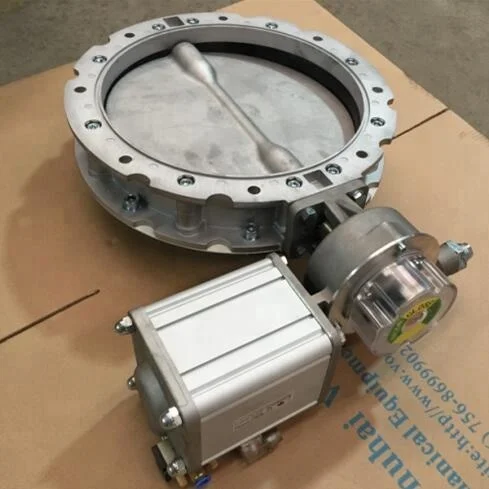 Valve Principle Wafer Butterfly Valve Pneumatic for Cement Silo