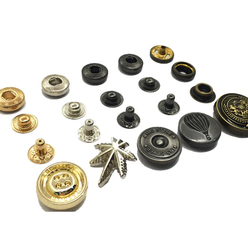 Cheap Garment Accessories Mixed Marble Style Silver Branded Suit Snap Metal Blazer Button For Light