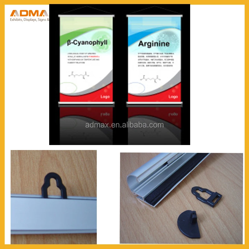 wholesale factory price banner stand poster rail hanger banner shopping mall banner