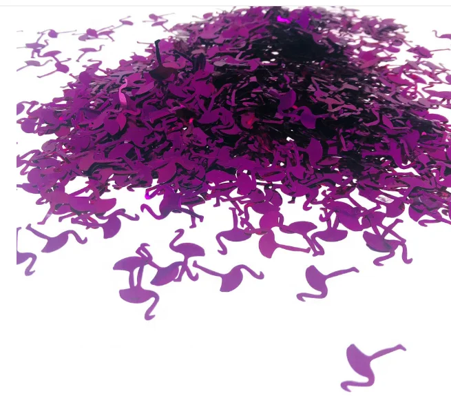 2021bulk! PET laser pink flamigo glitter flakes  for ornament clothes, shoes, decoration all festivals, Christmas ,wedding,etc