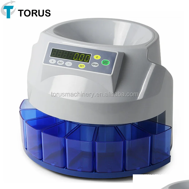 New low cost plastic coin counter With 8