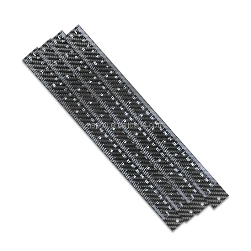 Высококачественная Точная линейка из настоящего углеродного волокна 30 см/12 дюймов