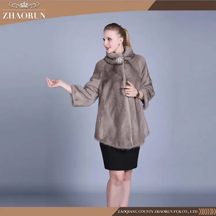 Factory Price Real Fur Coat Women Winter Long Mink Fur Coat For Women