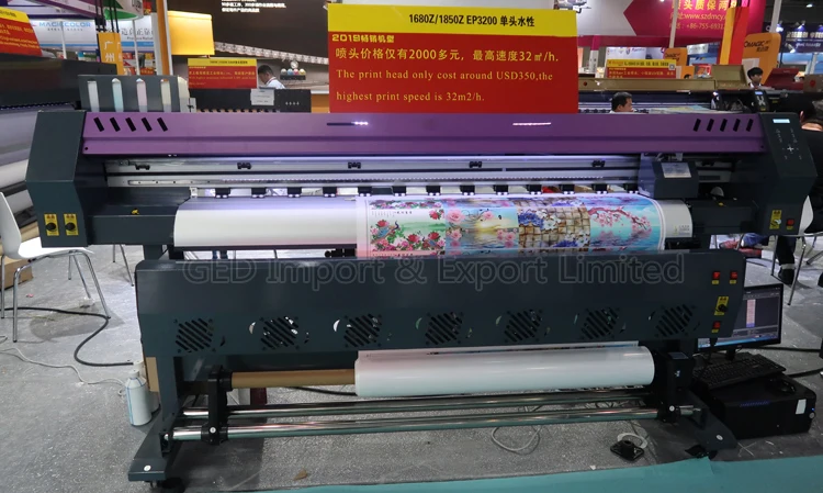 Guangzhou DX11 Digital Flex Banner Printing Machine Xp600 Eco Solvent Printer 1.8m Yinghe