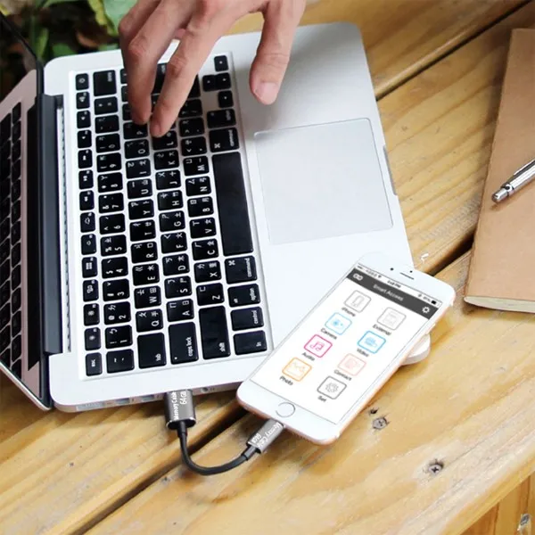 
2017 hot sale memory cable mobile drive 128GB I usb flash drive cable for mobile iOS, iPad, iPod 