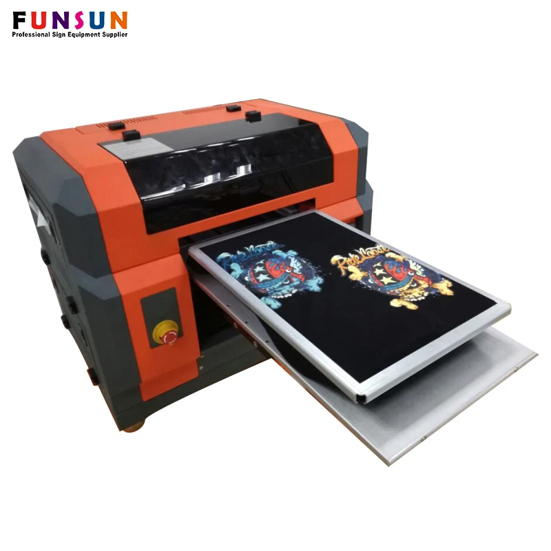 A3 size dx5 head 1440dpi large size direct to clothing printing machine uv printer