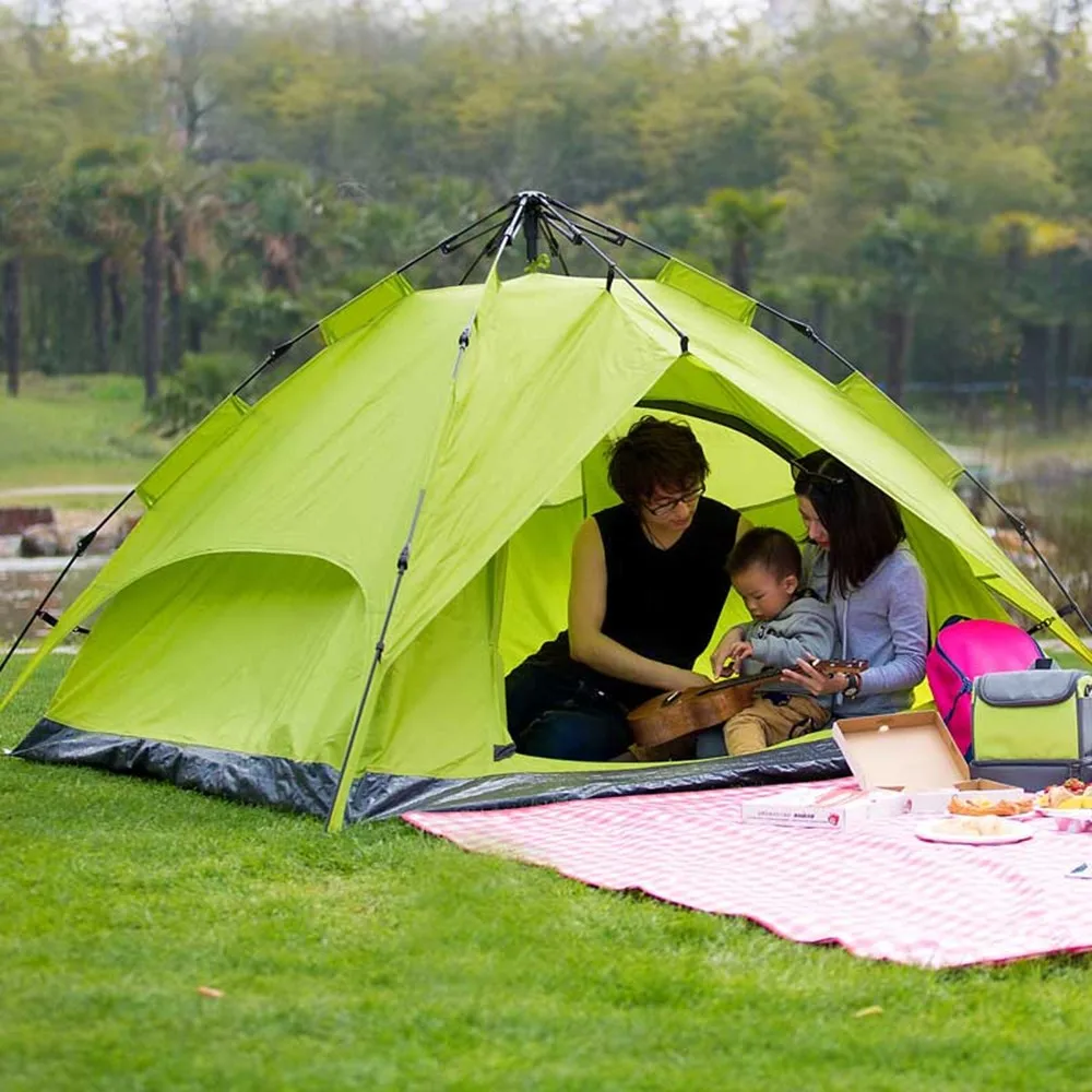 Автоматическая Сверхлегкая палатка для кемпинга на 3-4 человек