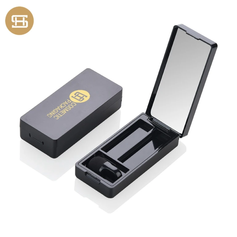FREE SAMPLE Rectangular eye shadow packaging 2 colors square eyeshadow palette container