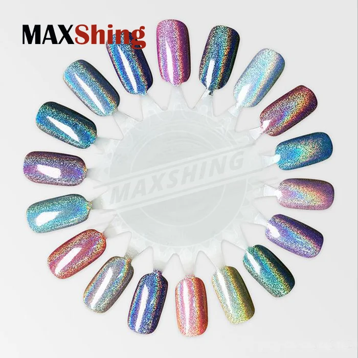 Объемная голографическая Радужная Лазерная пудра, пигмент для маникюра, дизайн ногтей, голографический Блестящий Порошок для гель-лака для ногтей