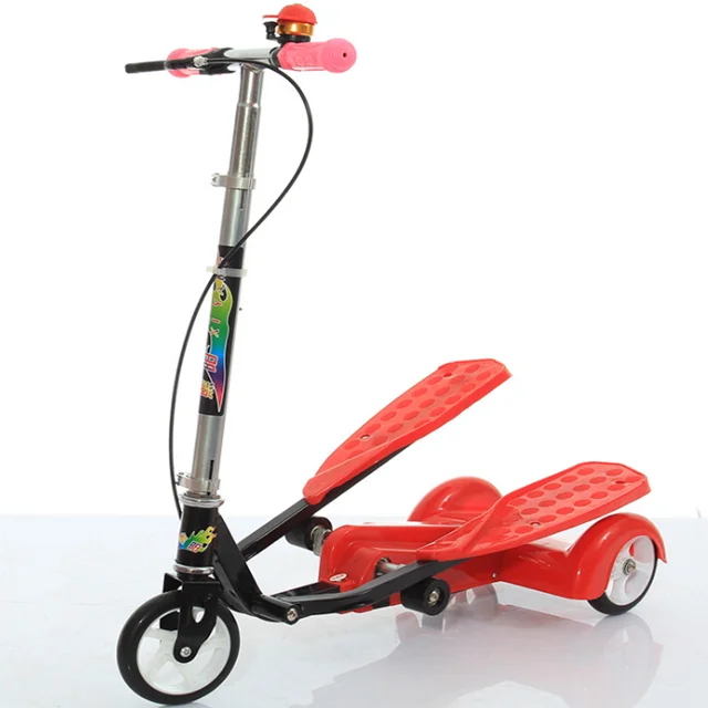 2018 New Products Double Wing Scooter Folding Dual Pedals Kick Scooter for Kids