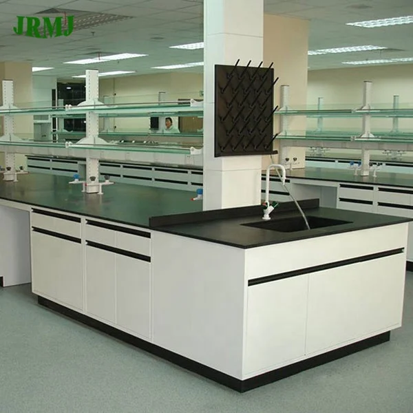 Laboratory Furniture Chemical Resistant Workstation for Chemistry Lab island bench  wall bench